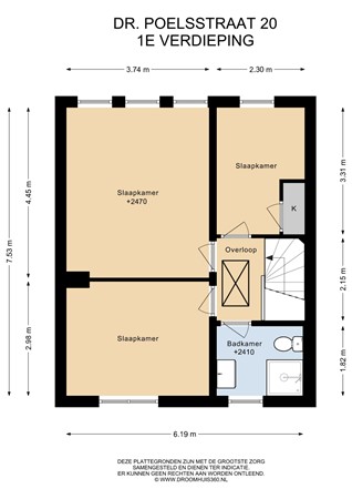 Floorplan - Dr. Poelsstraat 20, 6436 BE Amstenrade